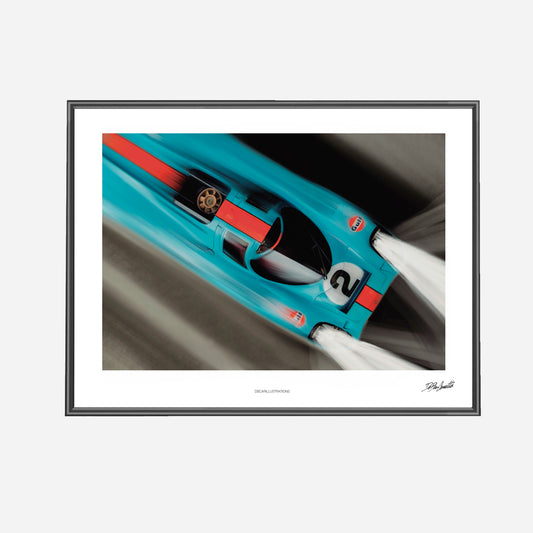 Poster | Porsche 917 Gulf - Le Mans - 40x30 cm