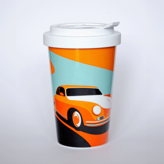 Classic Porsche 356 Coffee 2 Go Mug designed by B.A.V.Z.