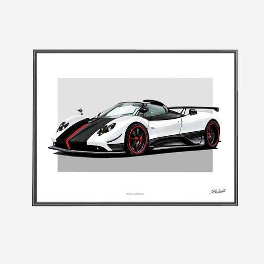 Poster | Pagani Zonda Cinque Roadster - 40x30 cm