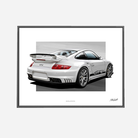 Poster | Porsche 911 (997) GT2 - 40x30 cm